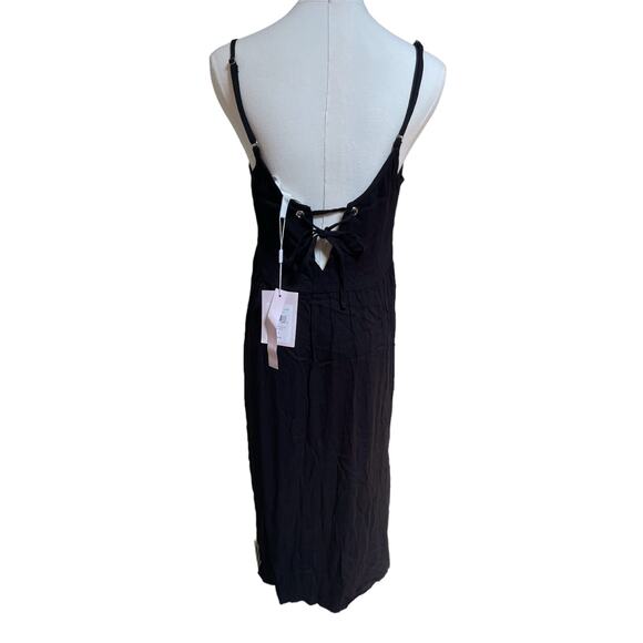 Avec Les Filles Black Dress Sz Small Sleeveless‎ Classic Stretch NWT - Picture 2 of 6